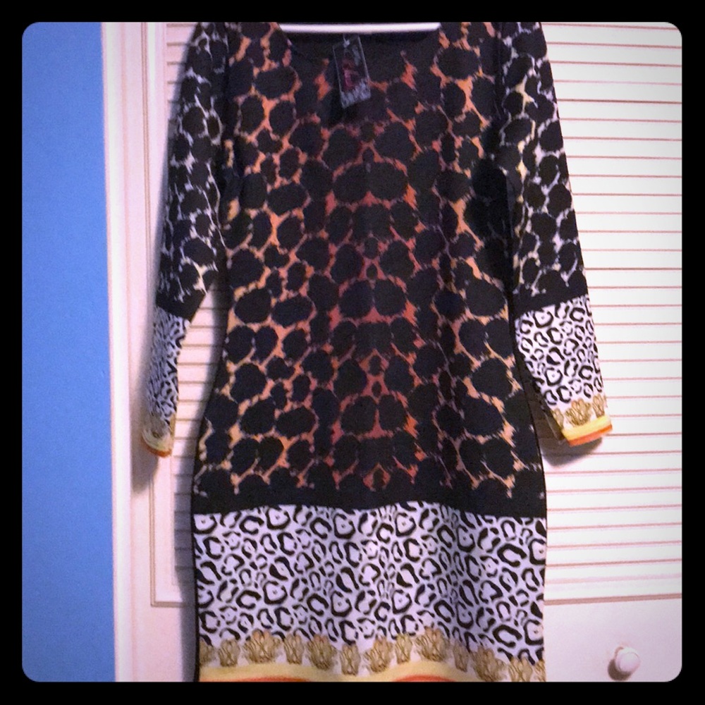 Animal print dress